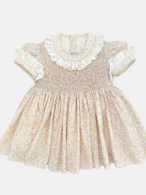 Vestido Clara en flores pastel