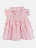 Vestido Emilia en vichy rosado 9M