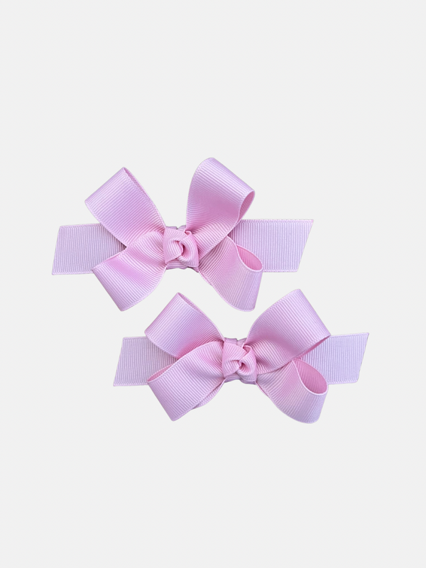 Lazos medianos rosa claro