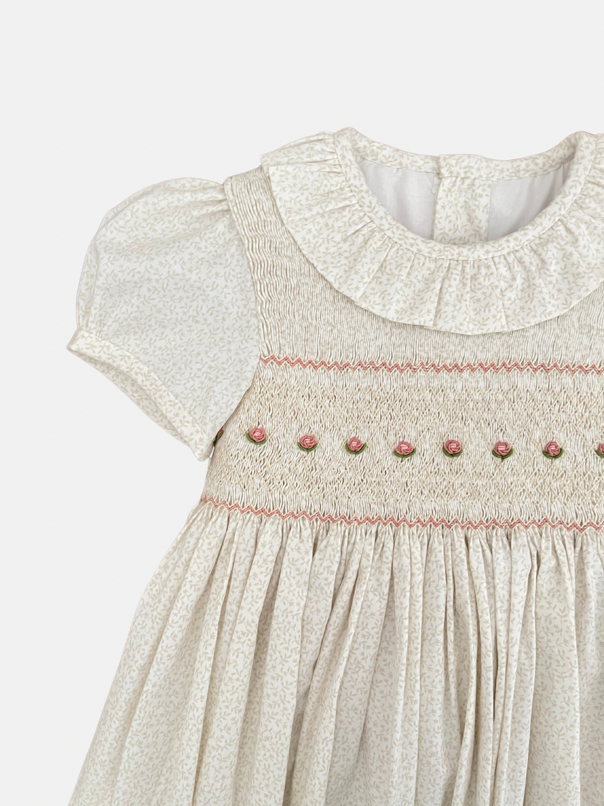 Vestido Ana en flores beige 2T