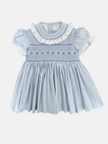 Vestido Carlota en Vichy azul 18M