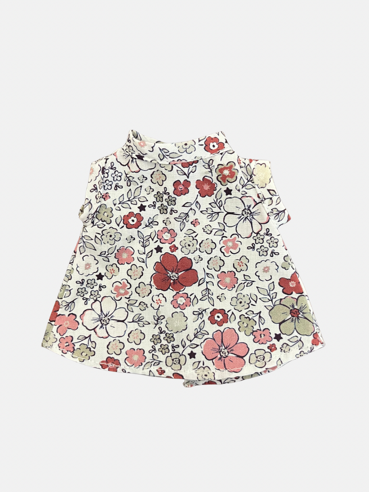 Vestido Bunny de flores vinotinto