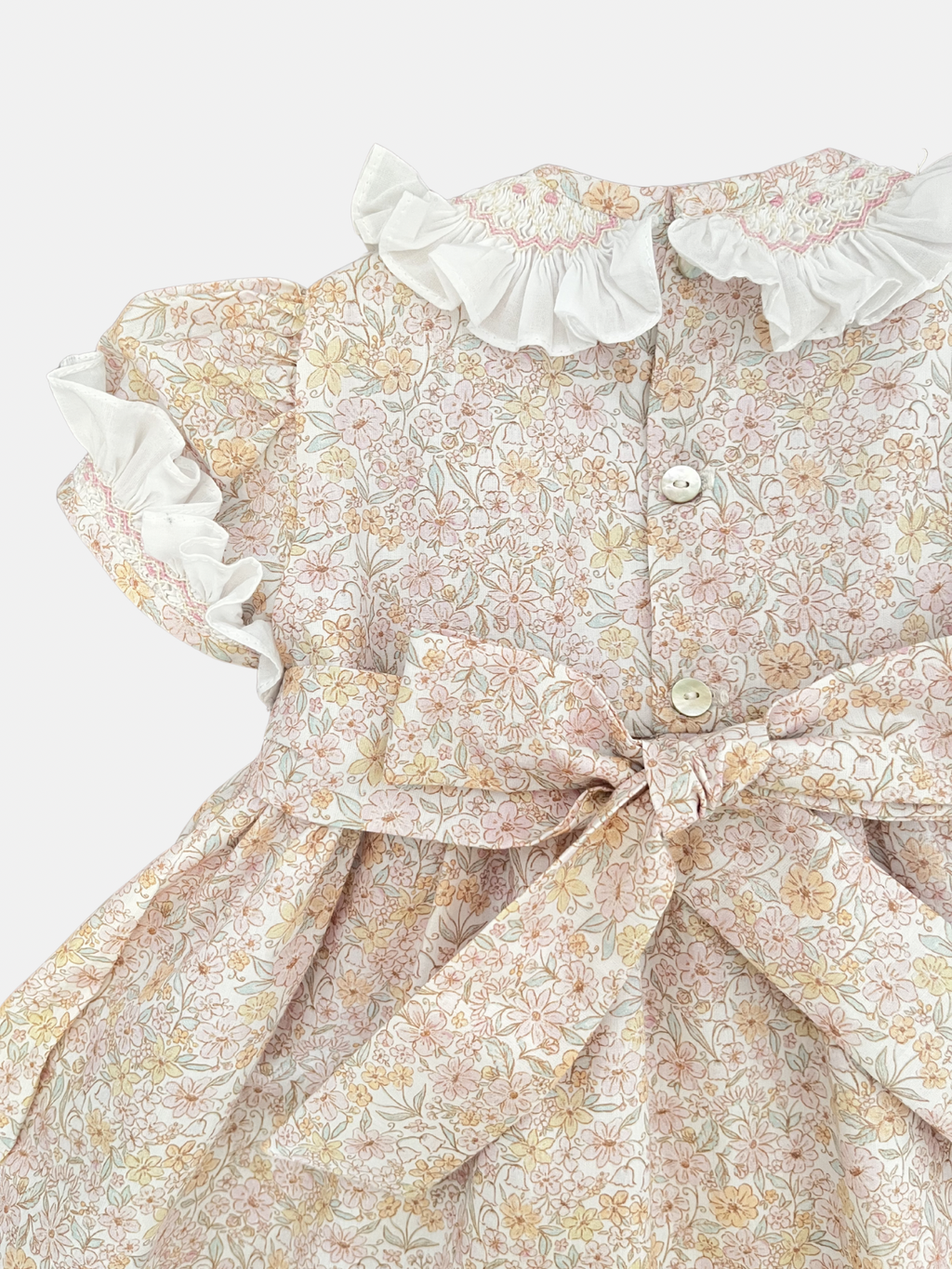 Vestido Clara en flores pastel