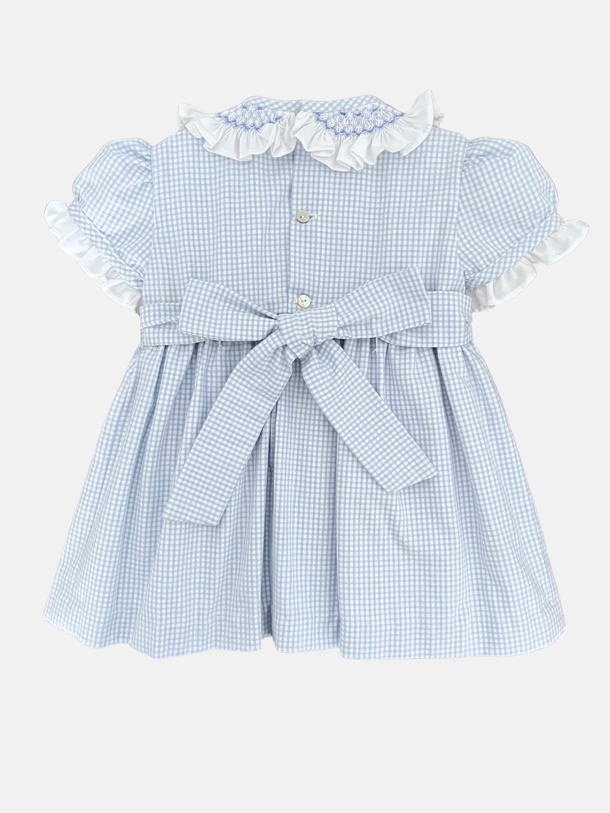 Vestido Carlota en Vichy azul 18M