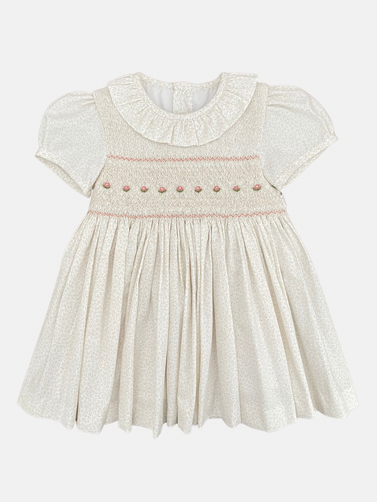 Vestido Ana en flores beige 2T