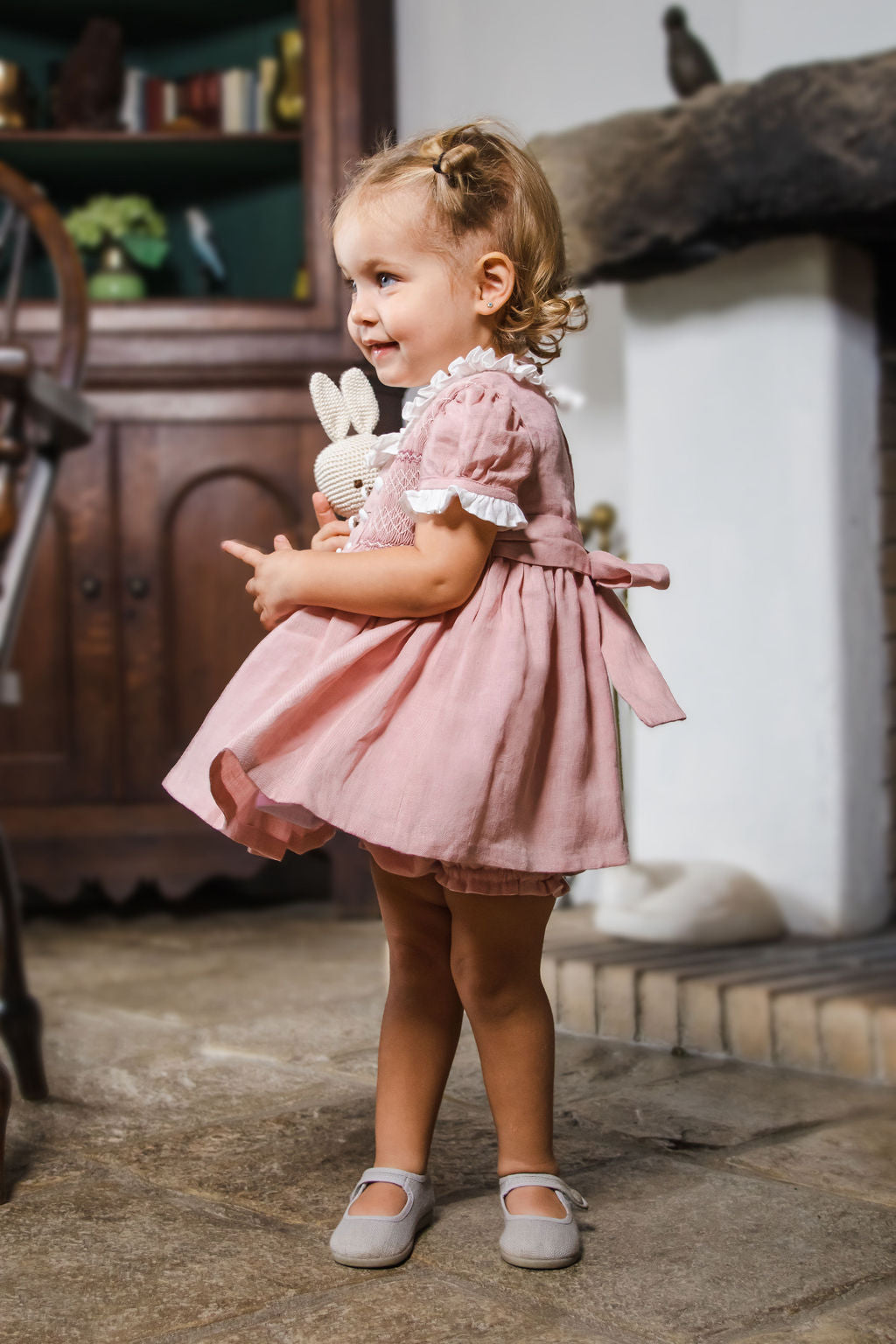 Bunny con vestido de cuadros