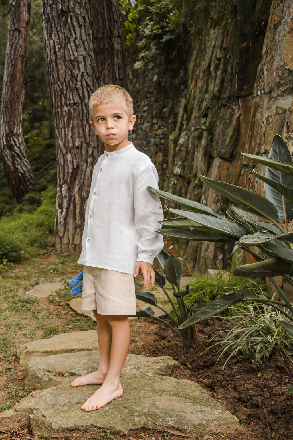 Camisa Manuel en Lino Blanco