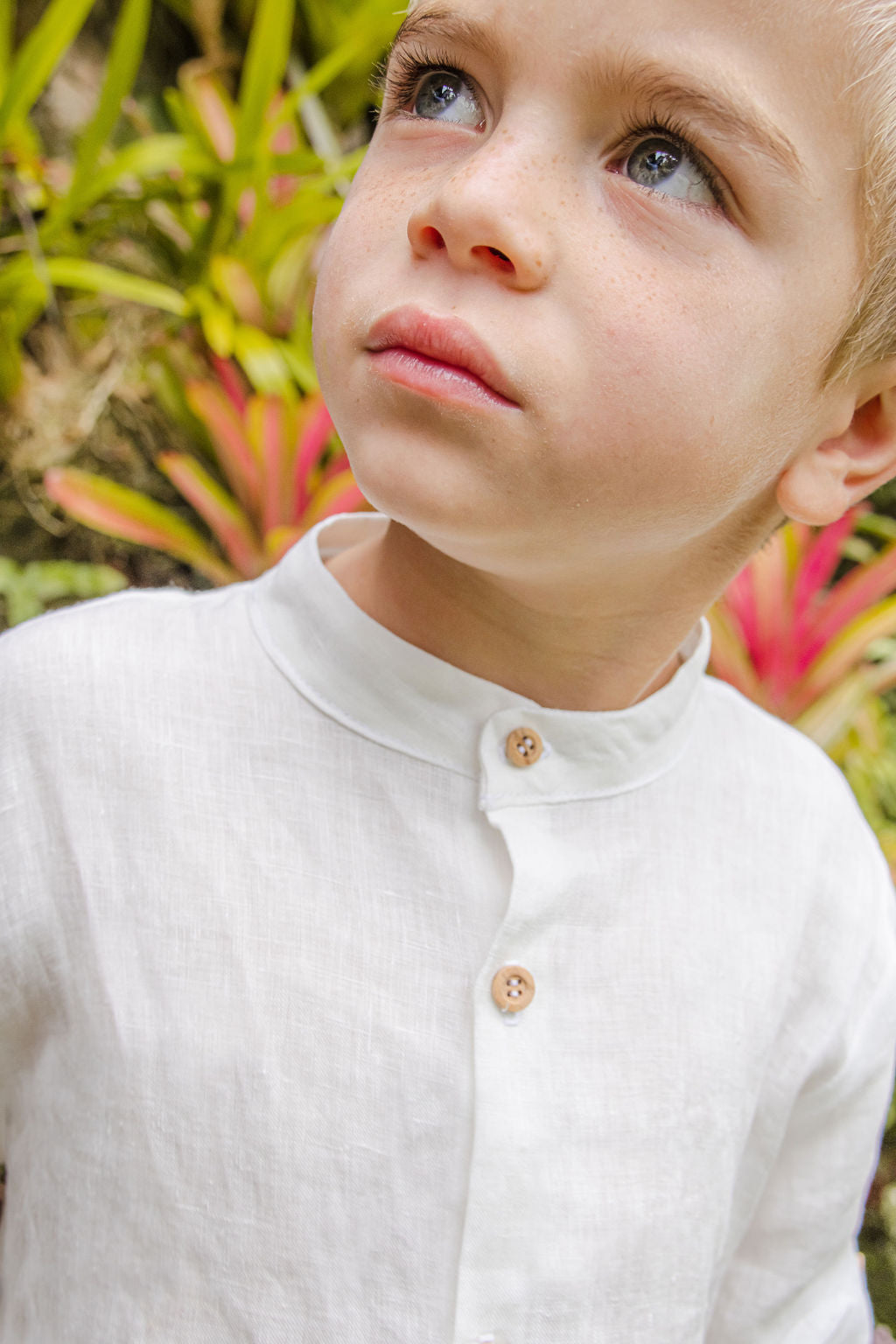 Camisa Manuel en Lino de Rayas Azules