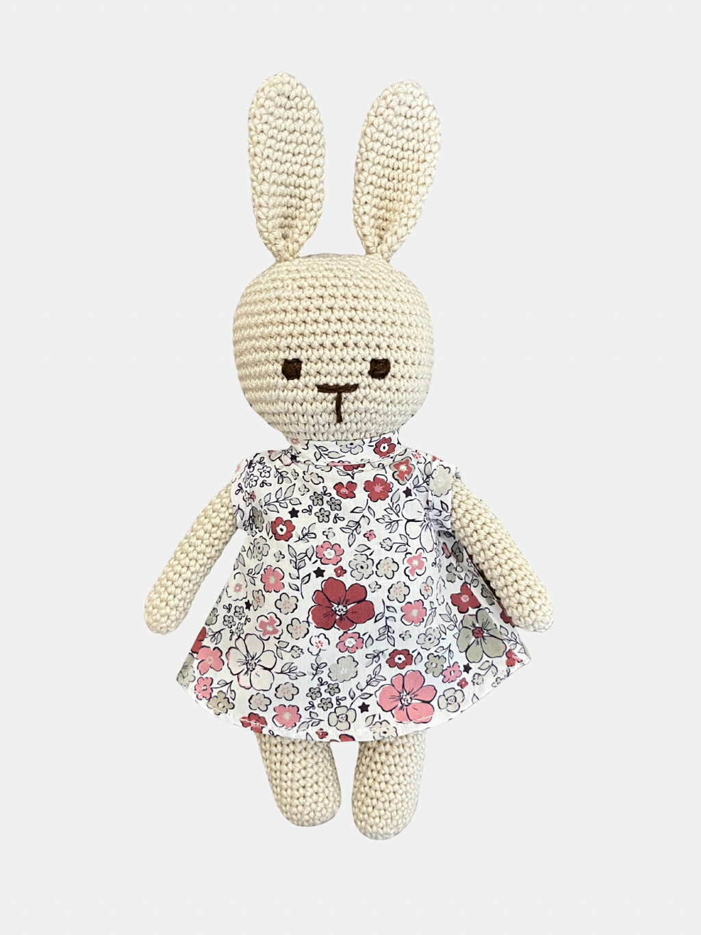 Vestido Bunny de flores vinotinto