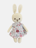 Bunny con vestido de flores vinotinto