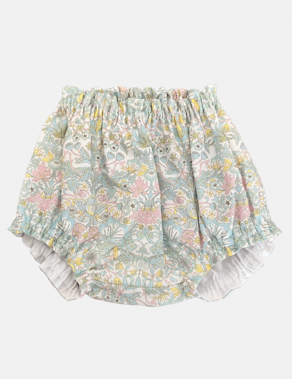 Cubrepañal para vestido Emilia en flores turquesa