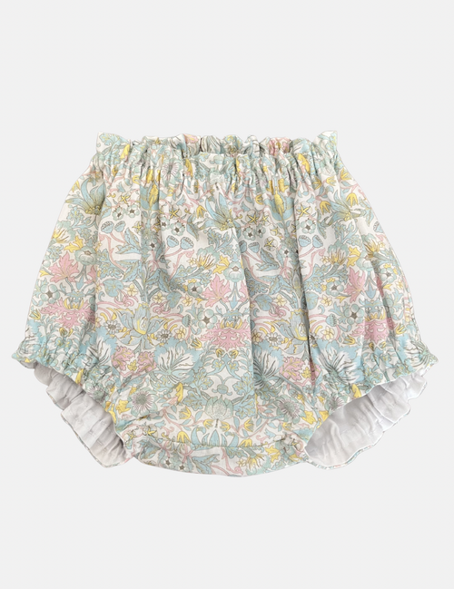 Cubrepañal para vestido Emilia en flores turquesa