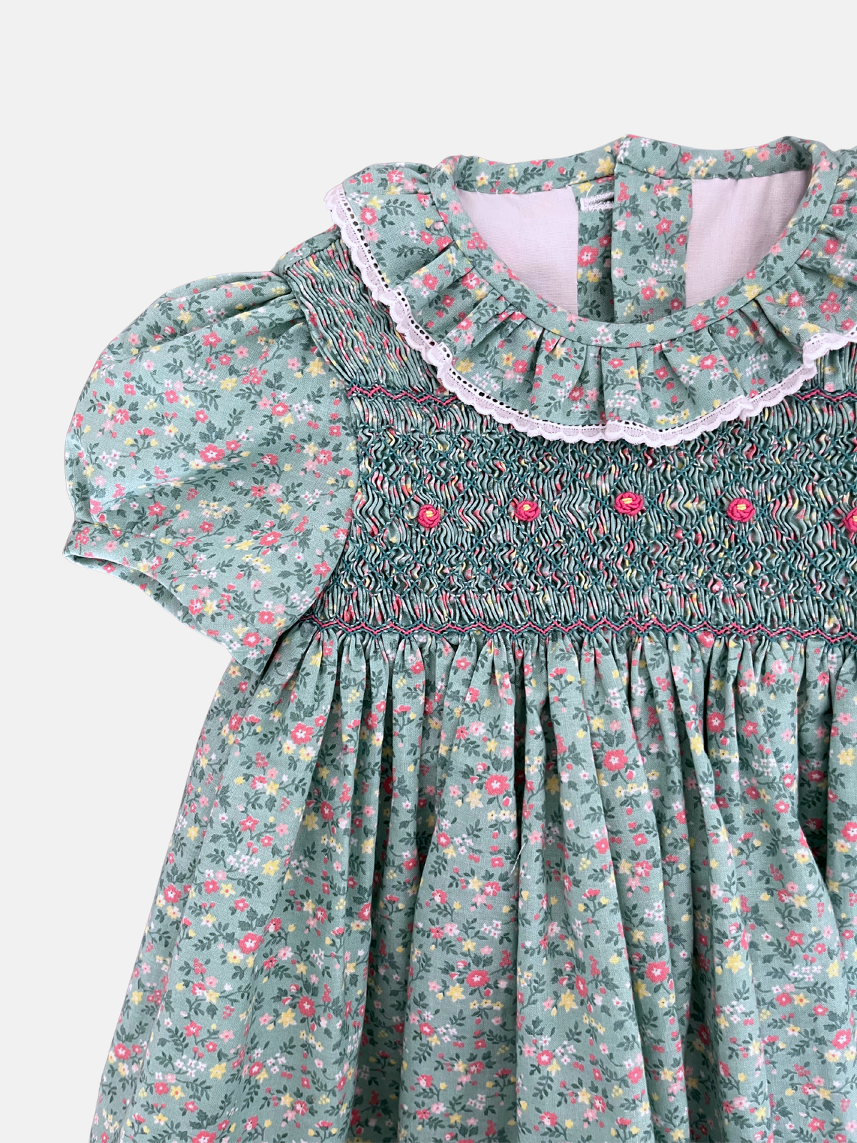 Vestido Ana en verde 6 meses