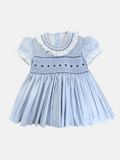 Vestido Carlota en Vichy azul 2T