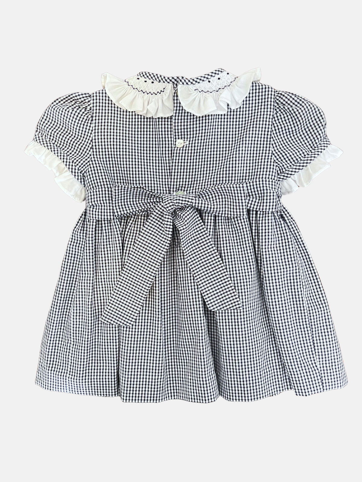 Vestido Carlota en Vichy azul marino 2T