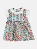 Vestido Emilia en flores rojas 12M