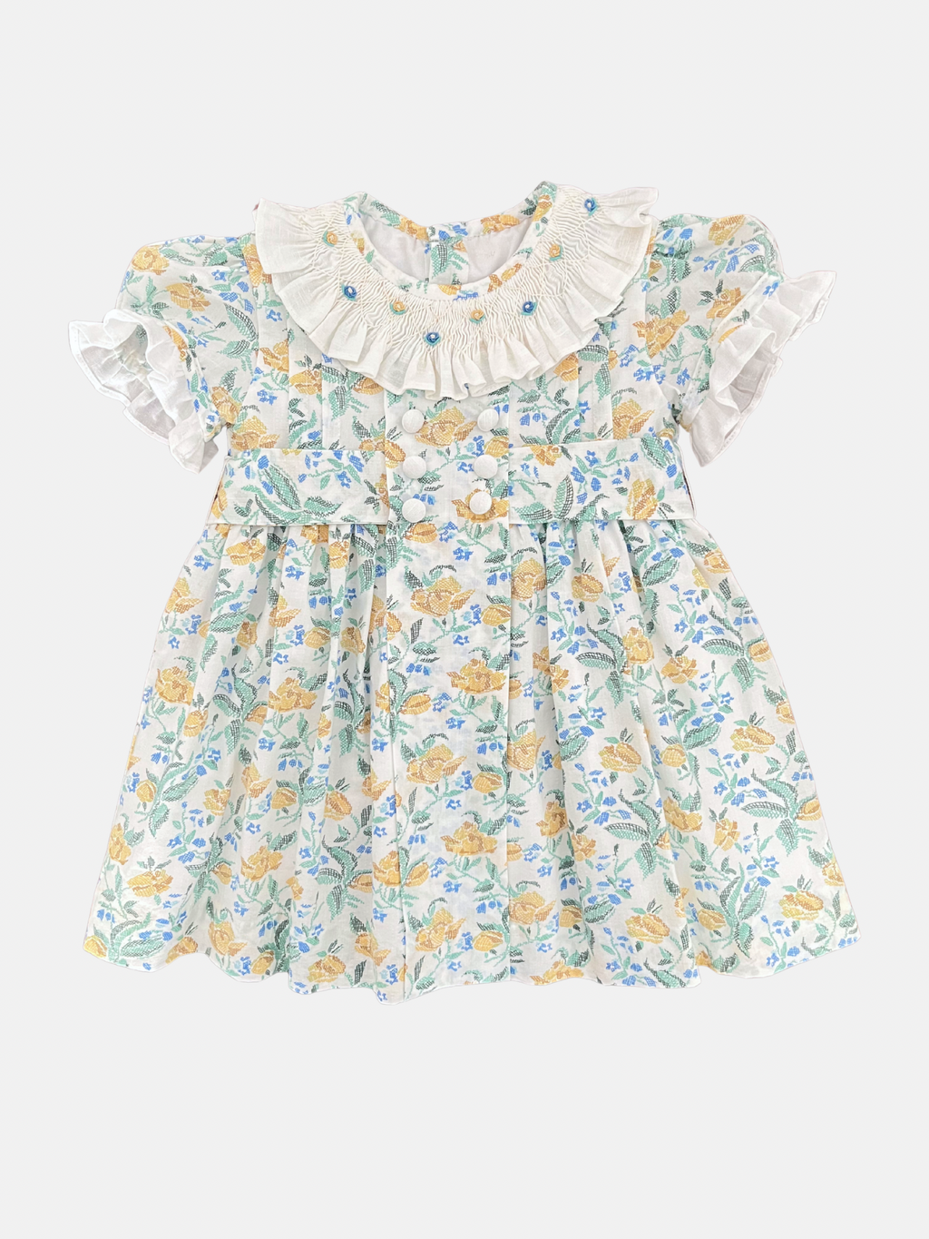Vestido en flores amarillas 2T
