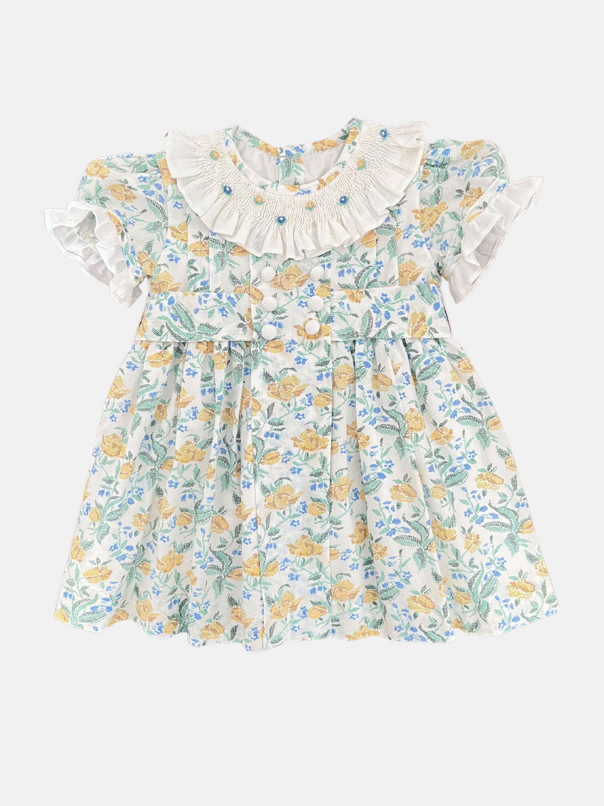 Vestido en flores amarillas 2T